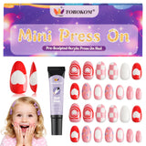 TOROKOM set de uñas para niñas en caja regalo, perfecto para cumpleaños