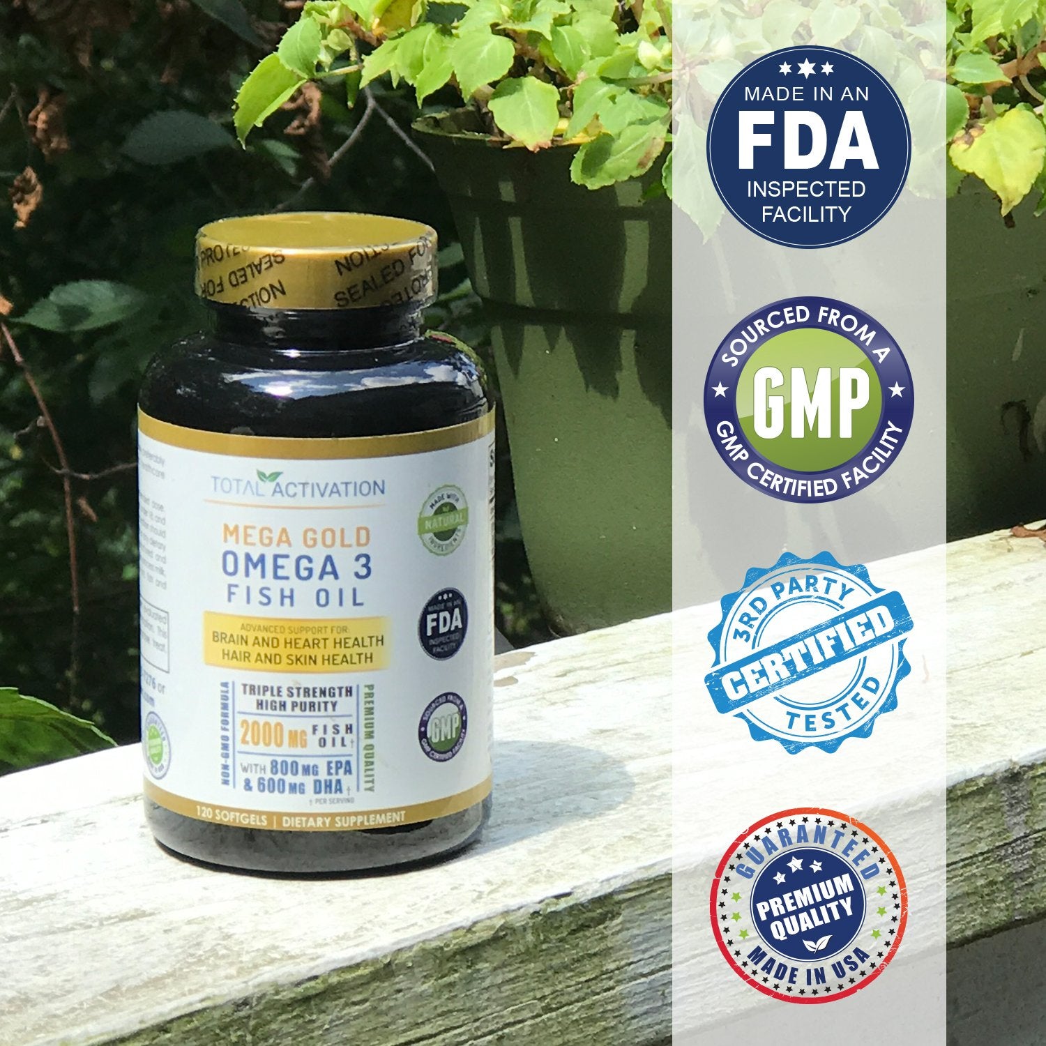 Total Activation Omega3 cápsulas en mano: uso diario práctico