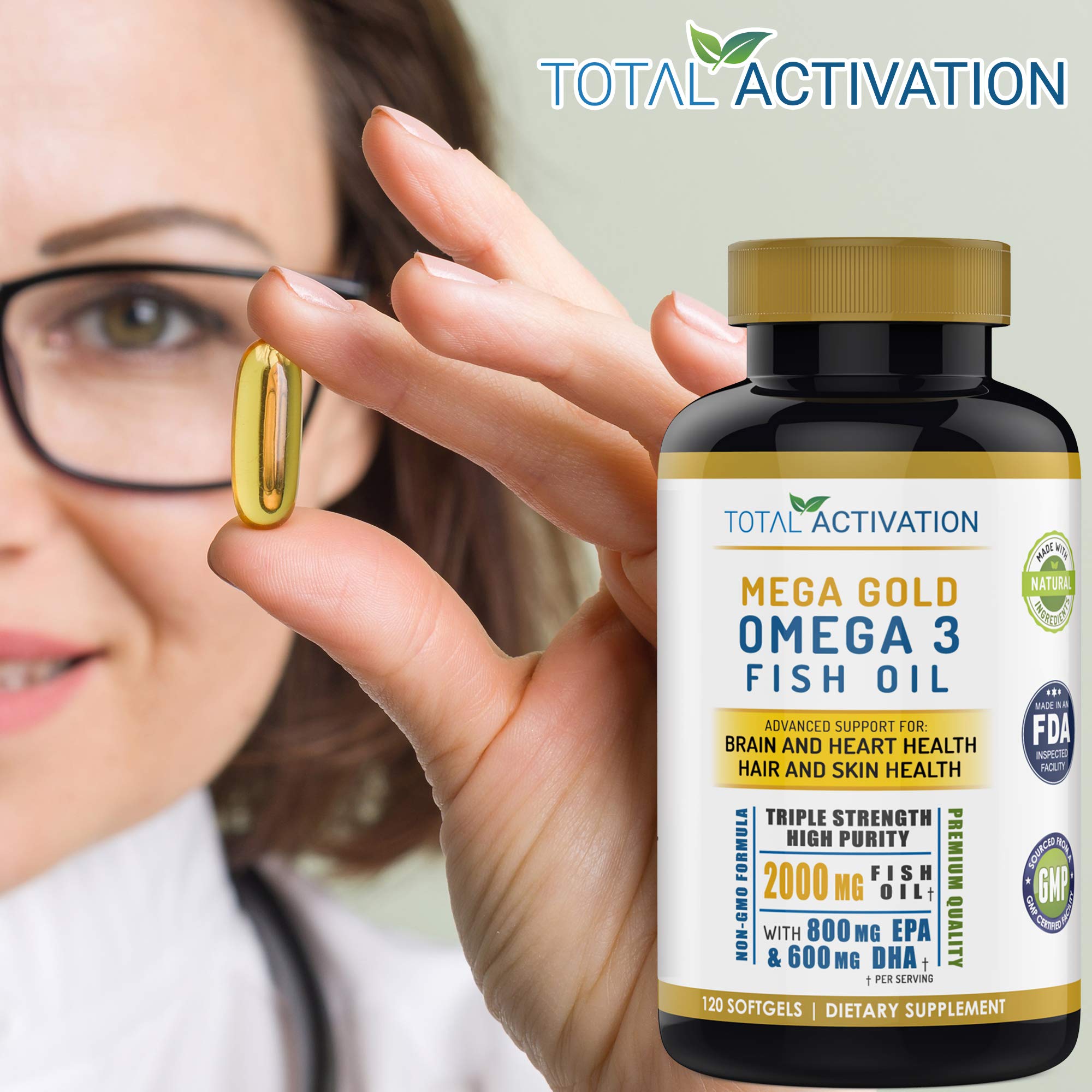 Total Activation Omega3 envase: recubrimiento entérico para absorción suave