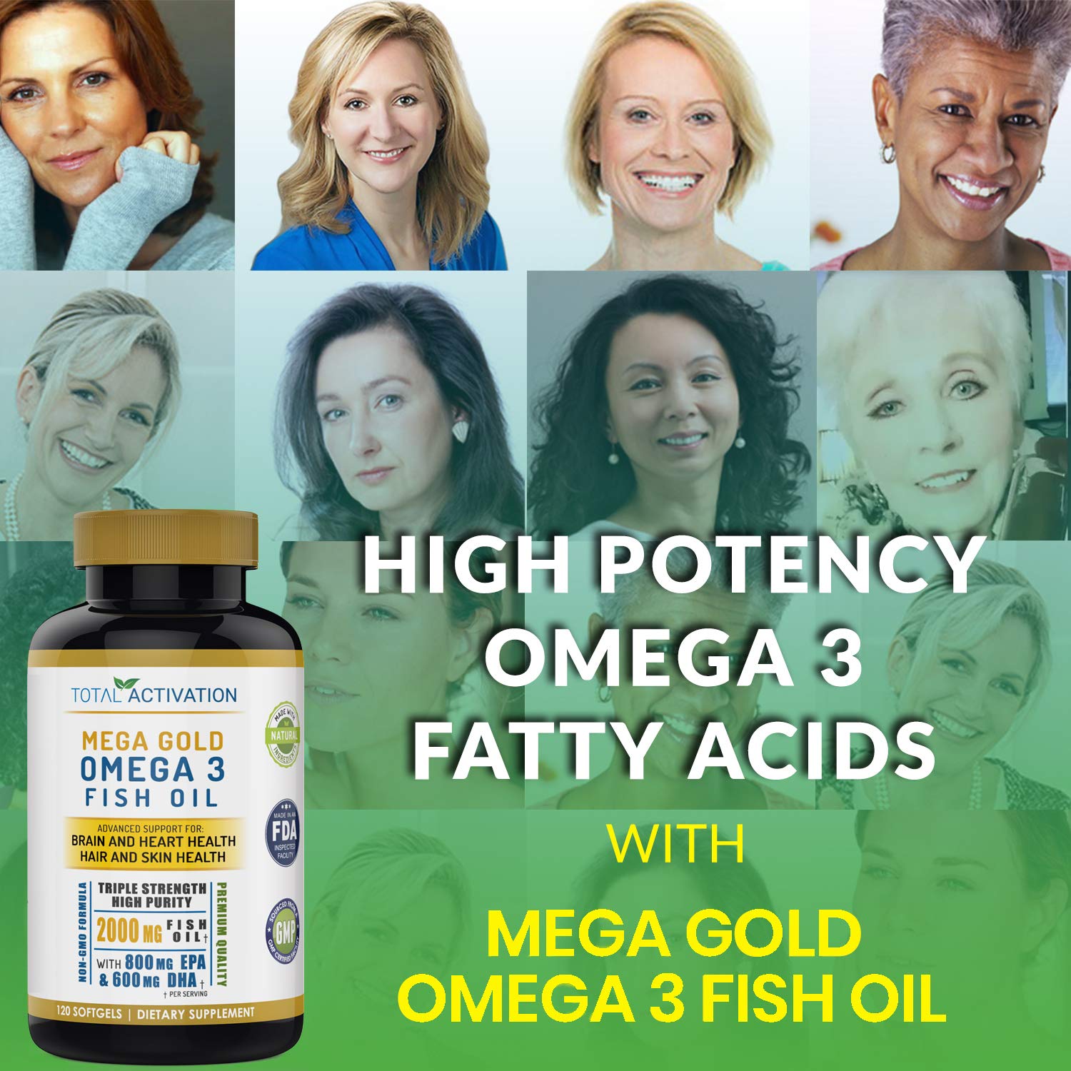 Total Activation Omega3 estilo de vida: complemento diario para bienestar