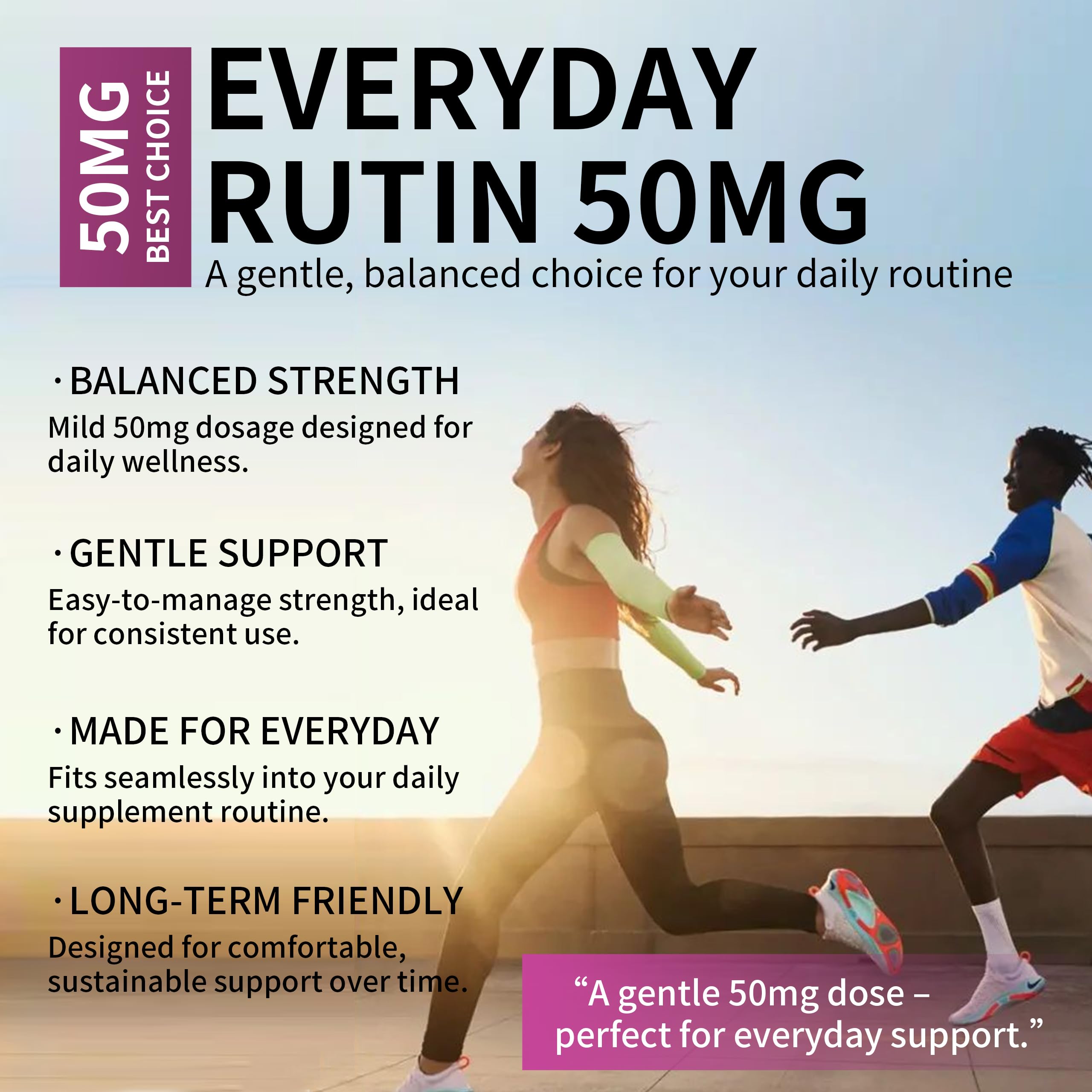 Total Natural Rutin ingredientes clave, contiene Rutin 50 mg.