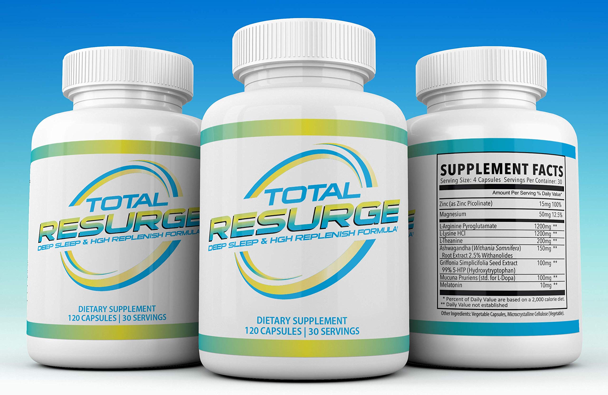 Total Resurge etiqueta nutricional clara para decisiones informadas.