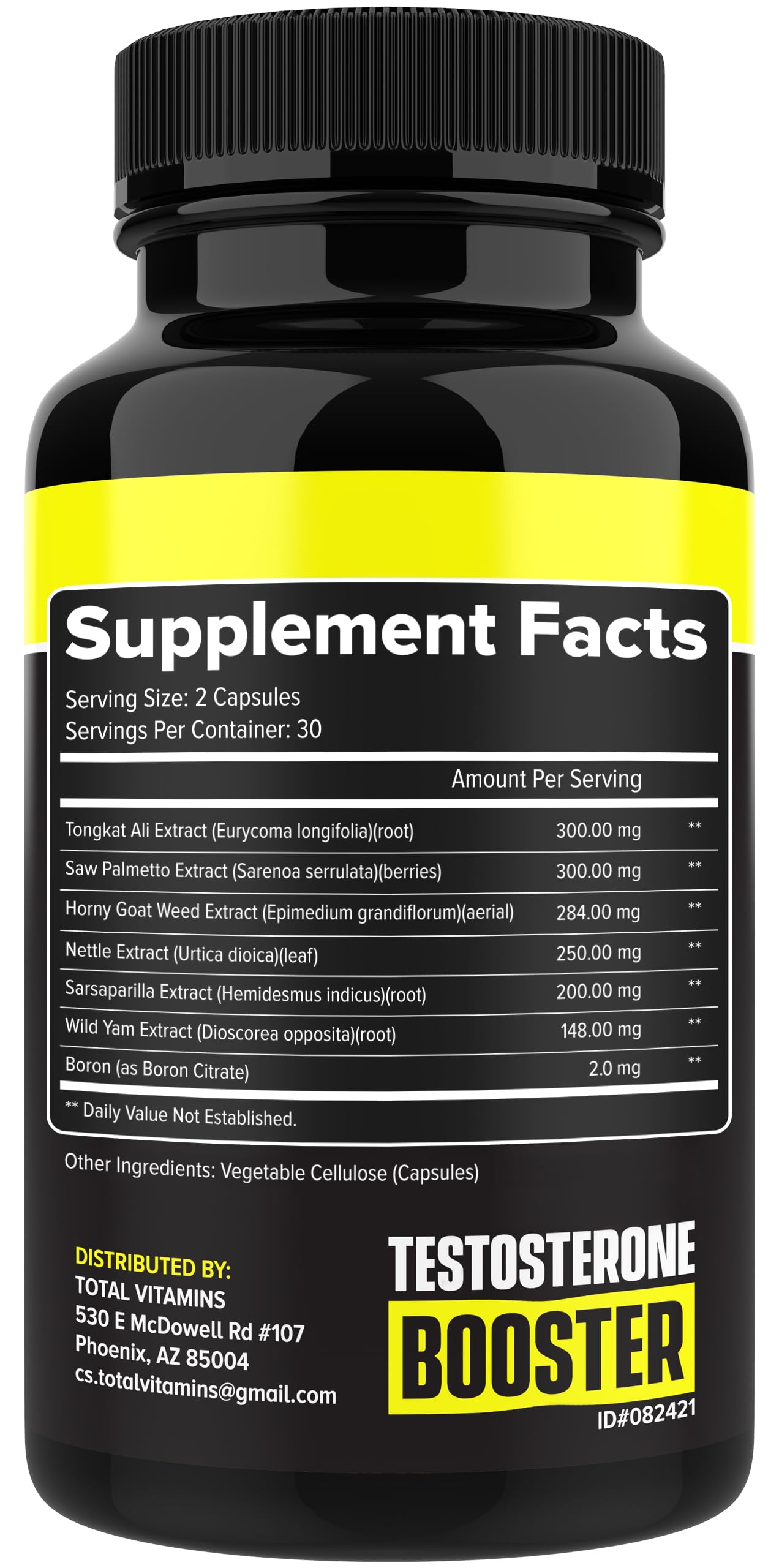 TOTAL VITAMINS Impulsor de Testosterona: ambiente de entrenamiento para vida activa