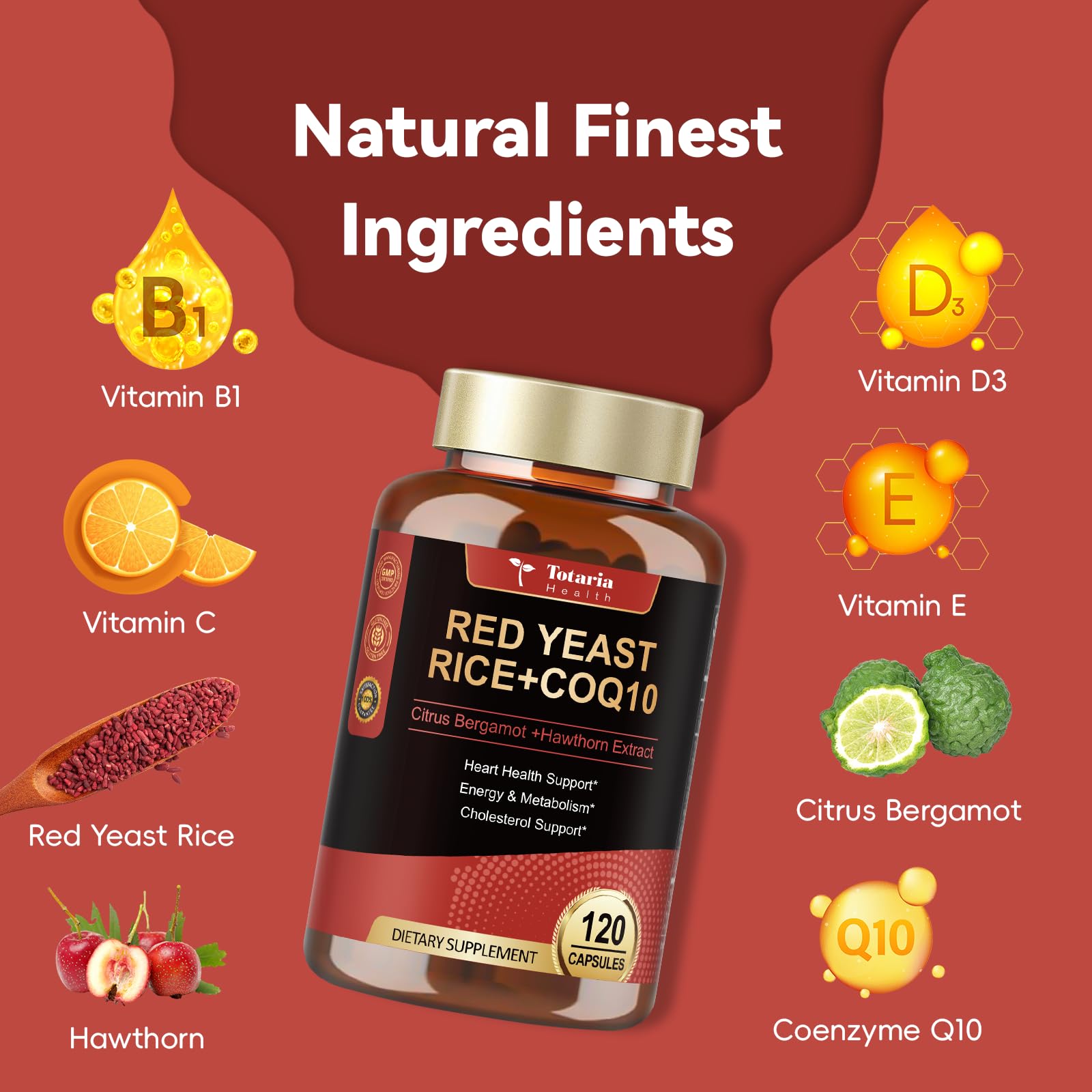 Totaria CoQ10 100 mg cápsulas para energía diaria