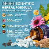 Totaria Drenaje Linfático: etiqueta del producto para identificar ingredientes y beneficios clave.