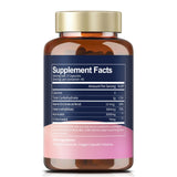 Totaria Inositol etiqueta del frasco con vitaminas D3 y folato.