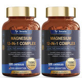 Totaria Magnesio Complex: botella de cápsulas para uso diario y soporte muscular.