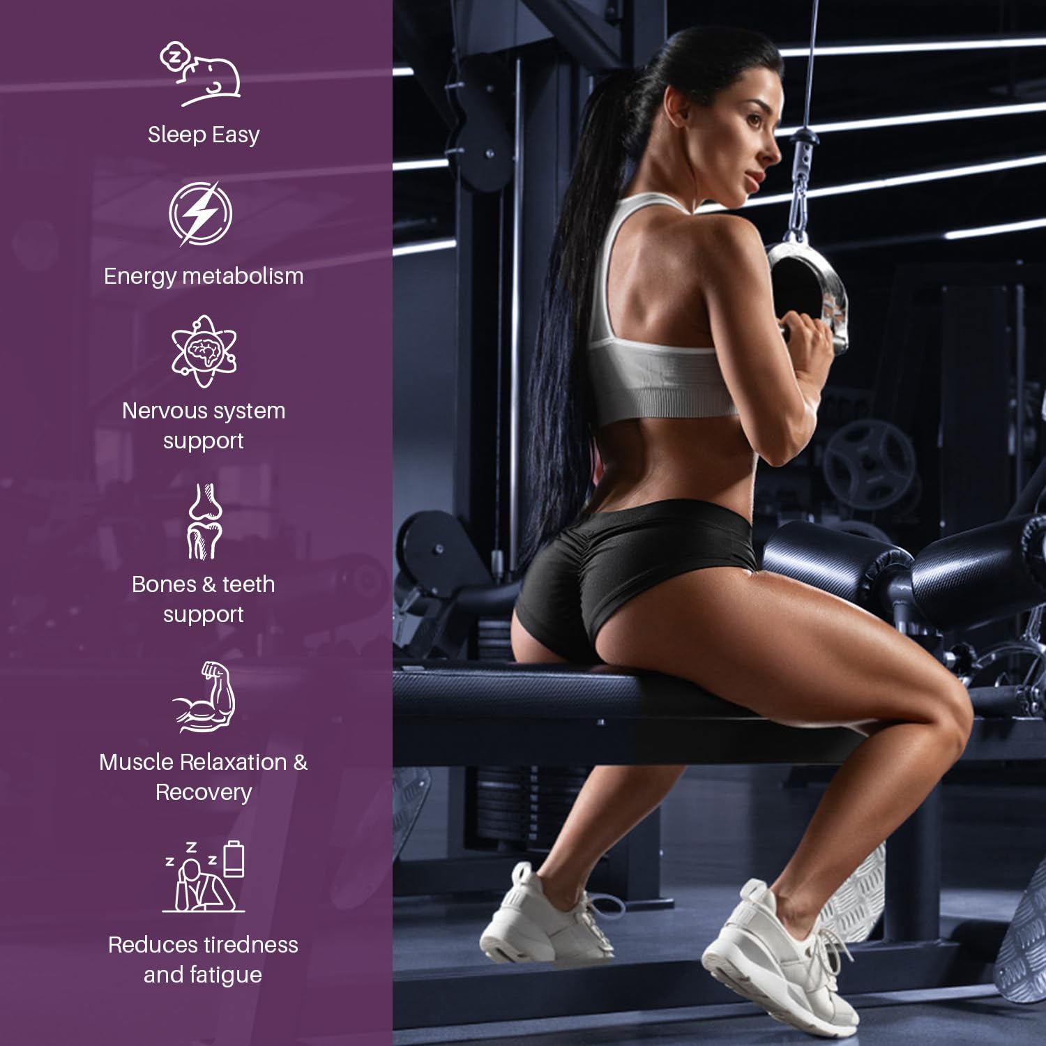 Totaria Magnesio Complex: etiqueta destaca opción vegana y sin gluten.