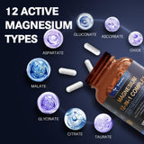 Totaria Magnesium Complex: cápsulas-cerca, textura suave para absorción eficiente