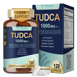 Totaria TUDCA 1000mg: cápsulas en bote para soporte hepático diario.