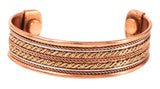 Pulsera Touchstone cobre magnetica con diseno tibetano para uso diario