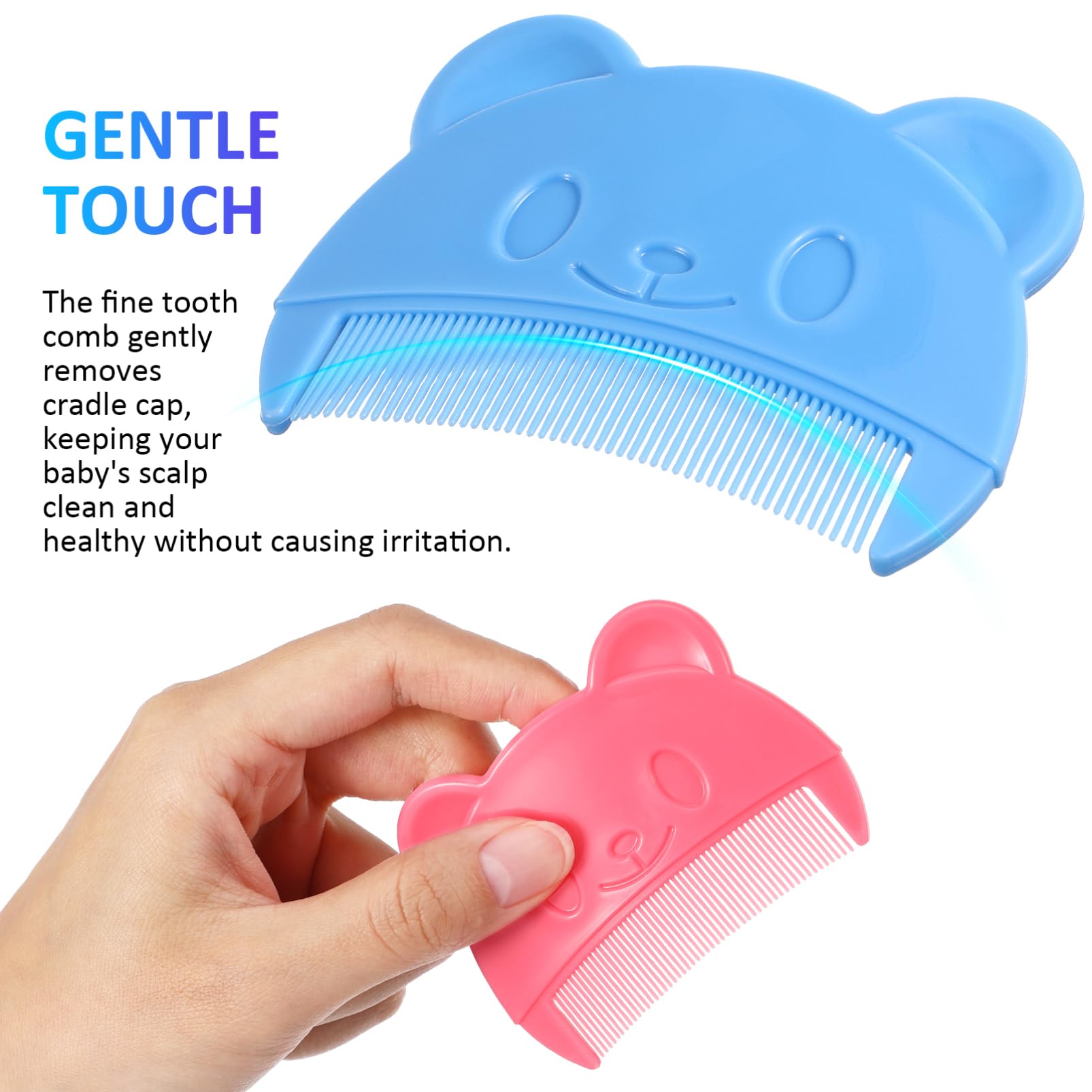 Toyvian peine oso azul para bebé, ideal para peinar con delicadeza.