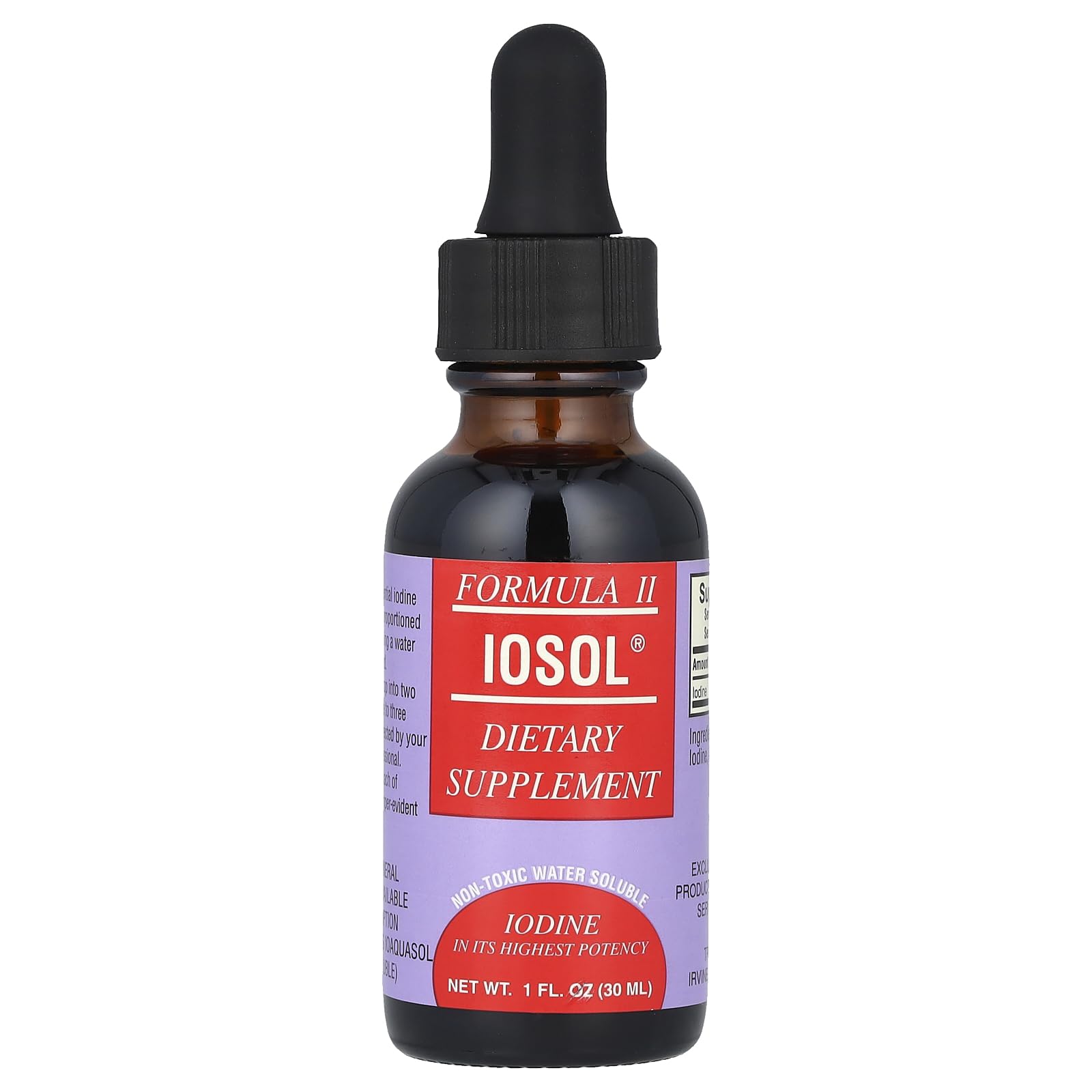 TPCS Iosol Fórmula II botella frontal para uso diario.
