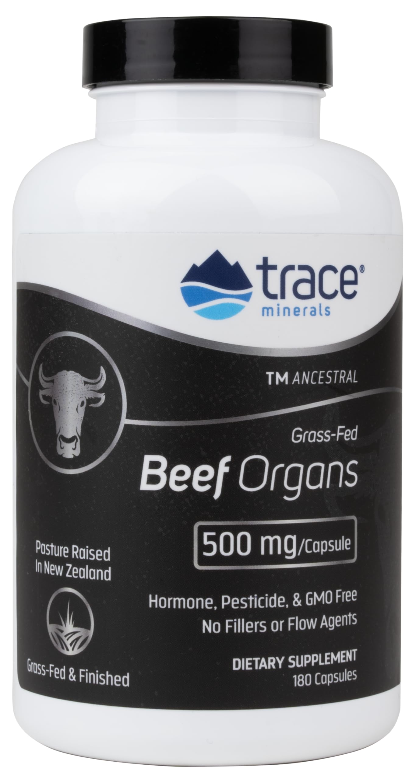 Trace Minerals Beef Organs: cápsulas de corazón para energía sostenida.