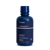 Trace Minerals Cal/Mag/Zinc: botella de líquido para uso diario saludable.