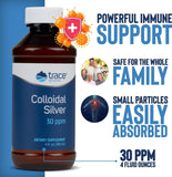 Trace Minerals Plata Coloidal en frasco de 4 oz, cómodo para uso regular.