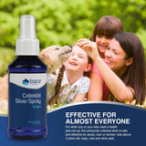Trace Minerals Colloidal Silver Spray, concentración 30 ppm para uso diario.