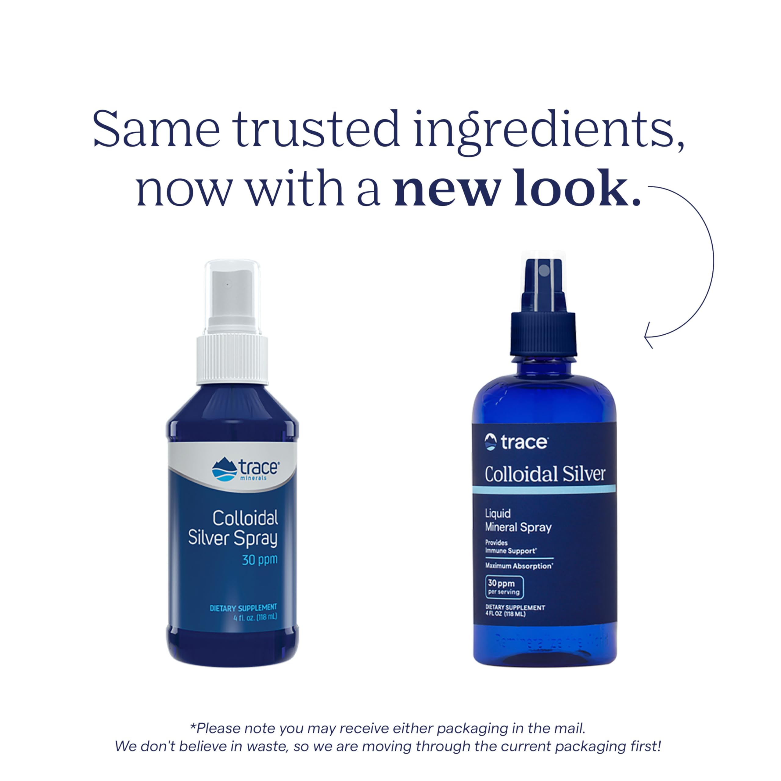 Trace Minerals Colloidal Silver Spray, dosis orales para uso diario.