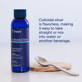 Trace Minerals Coloidal Plata – dosis tres veces al día para rutina regular.