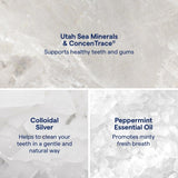 Trace Minerals ConcenTrace con aceite de menta para frescura y cuidado bucal