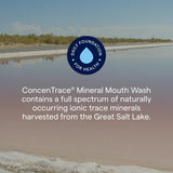 Trace Minerals ConcenTrace limpia dientes durante la rutina diaria