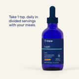 Uso diario con comidas para Trace Minerals CoQ10, sabor mandarina.