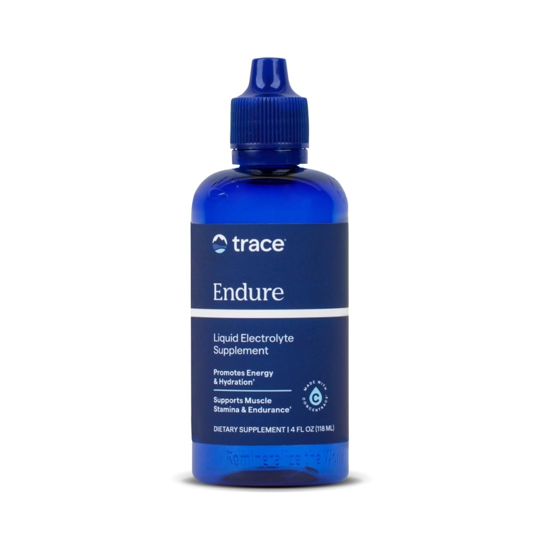 Trace Minerals Endure: dosificación en agua para hidratación estable durante entrenamiento.