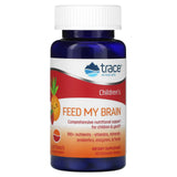 Frasco de Trace Minerals Feed My Brain con sabor Fruta Punch listo para apoyar la concentración.