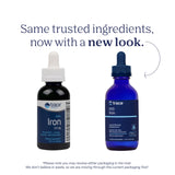 Trace Minerals Hierro Ionico 22 mg botella sobre mesa para uso diario.