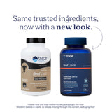 Trace Minerals Hígado de res: cápsulas de 500 mg para vitalidad diaria.