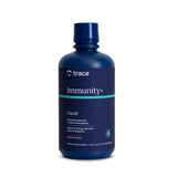 Trace Minerals Immunity+ frasco con dosis, ideal para la suplementación diaria.