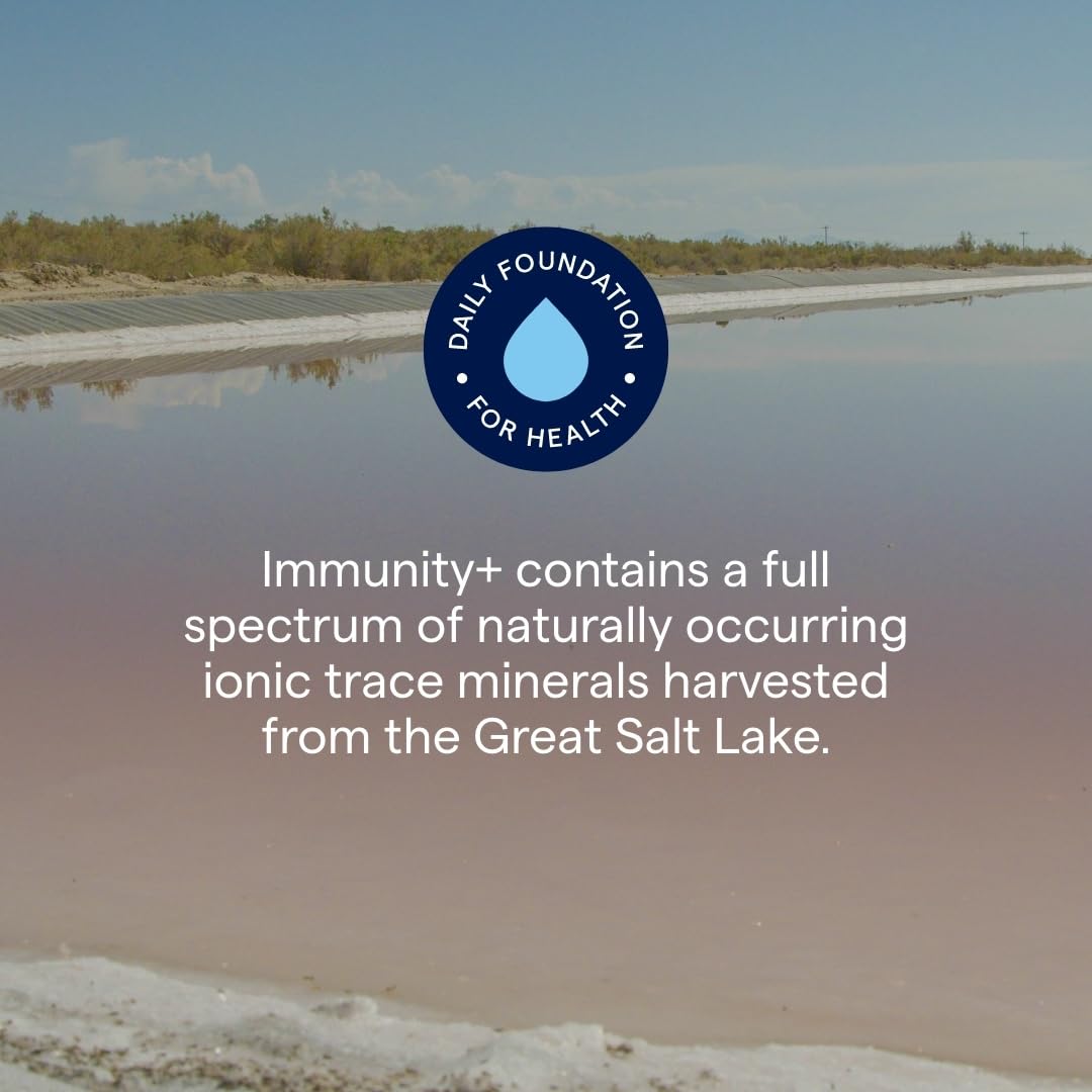 Trace Minerals Immunity+ sabor a bayas mixtas, sin azúcar.