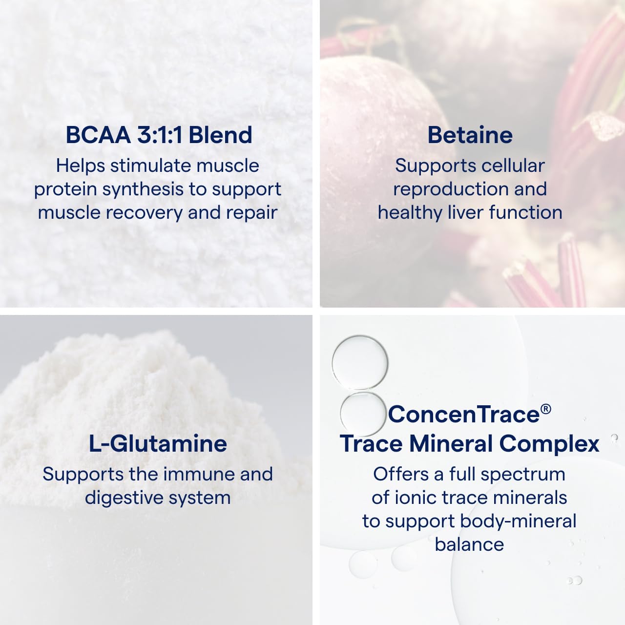 Trace Minerals Post-Entrenamiento, mezcla en agua para energía y rehidratación