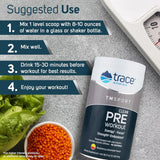 Trace Minerals Pre-Workout circulacion e inmunidad en la rutina de entrenamiento.