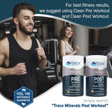 Trace Minerals Pre-Workout elaborado en Estados Unidos con fuente unica.