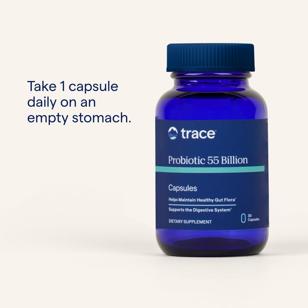 Trace Minerals Probiotic 55 mil millones: dosis diaria de una cápsula