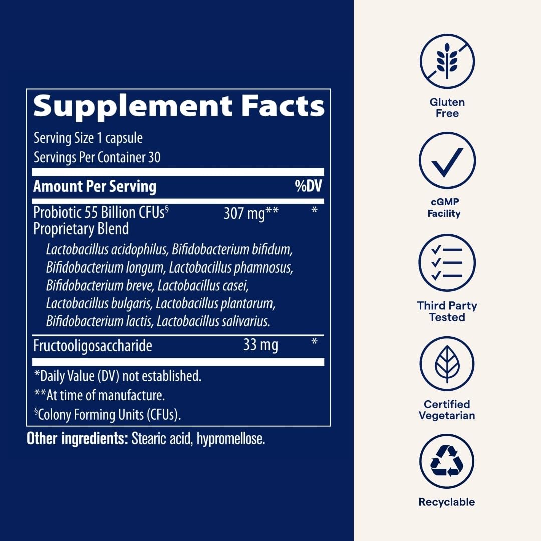 Trace Minerals Probiotic 55 mil millones: producción sostenible en EE. UU.