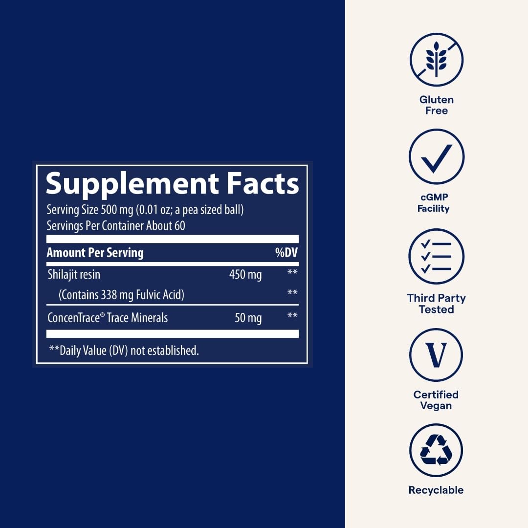 Trace Minerals Shilajit Resin: cosecha sostenible en Estados Unidos
