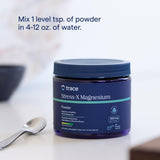 Trace Minerals Stress-X Magnesium frasco listo para almacenamiento y uso diario.