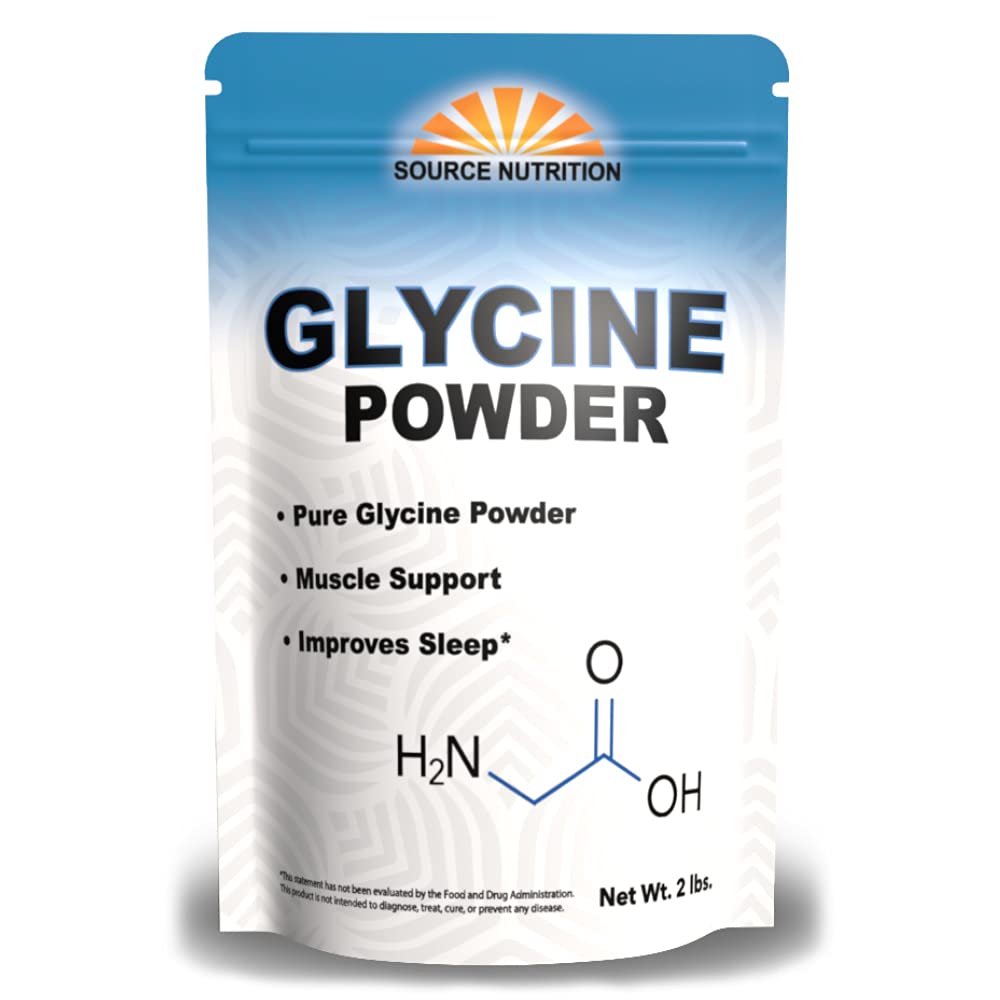 TradeKing Glycine en polvo en bolsa de 2 libras con cierre hermético para almacenamiento fácil
