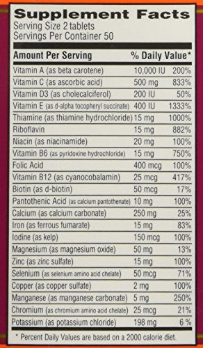 Etiqueta de ingredientes de Trader Joe's, mostrando la composición del suplemento.