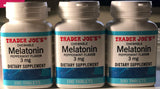 Trader Joe's tableta melatonina menta, 3 mg, 100 tabletas para descanso
