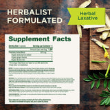 Traditional Medicinals Smooth Move: etiqueta con ingredientes orgánicos y sello sin OGM.