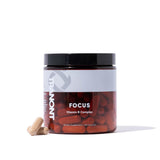 Tranont Focus Vitamin B Complex cápsulas para claridad mental y concentración sostenida.