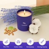 Frasco violeta reutilizable para almacenar objetos tras la quema.