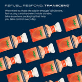 Transcend Foods gel de fresa mini, fecha de caducidad impresa para mayor seguridad