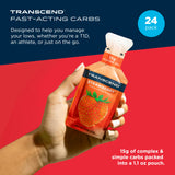 Transcend Gel Energetico Fresa, paquete de 24, fuente de energia conveniente