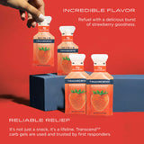 Transcend Gel Energetico Fresa, textura cremosa para recargar rapidamente