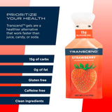 Transcend Gel Energetico Naranja, envase, sabor agradable para otra ronda