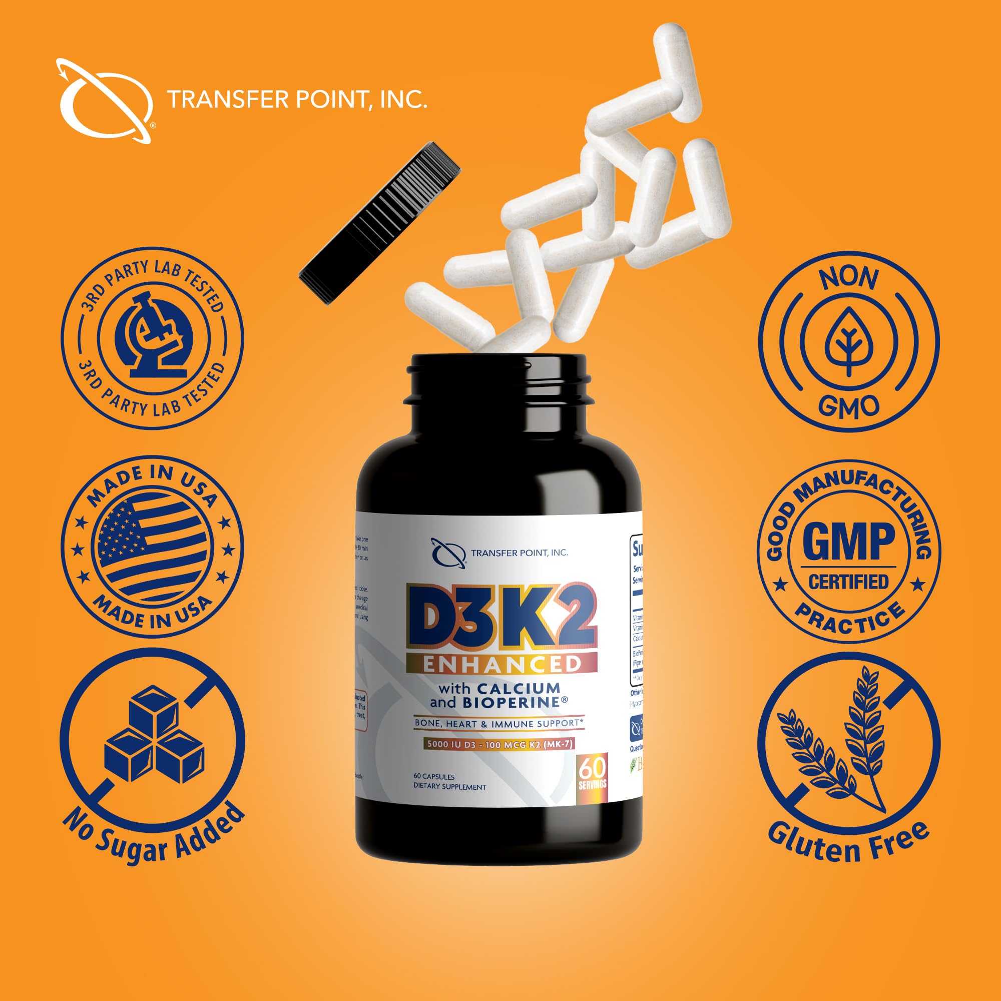Vitamina K2 MK-7 facilita la correcta utilización del calcio en la circulación.